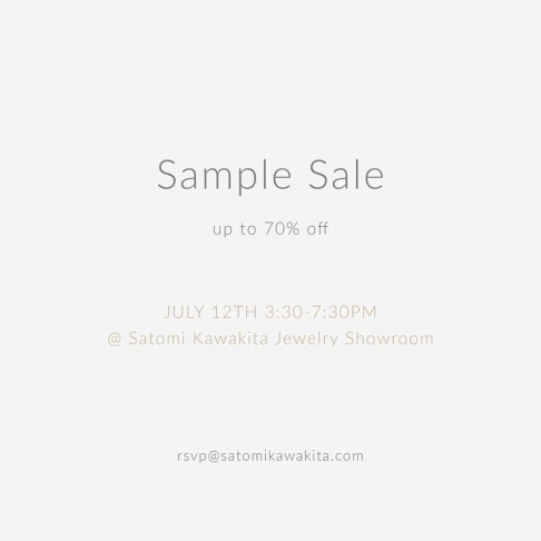 Satomi Kawakita Jewelry Sample Sale